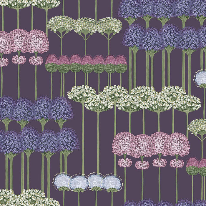Cole & Son Allium Mulb/Heather/Violet Wallpaper Sample 115/12036.CS.0