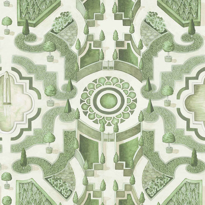 Cole & Son Topiary Leaf Green Wallpaper Sample 115/2005.CS.0