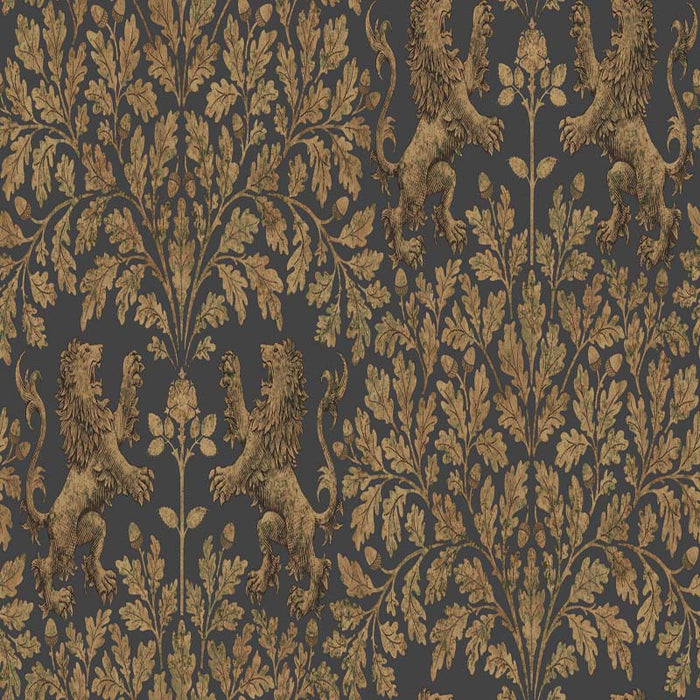Cole & Son Boscobel Oak Ant Gold/Blk Wallpaper Sample 116/10036.CS.0