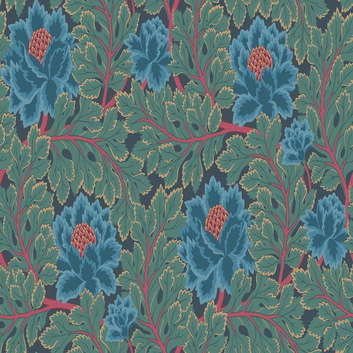 Cole & Son Aurora Petrol/Teal/Ink Wallpaper Sample 116/1003.CS.0