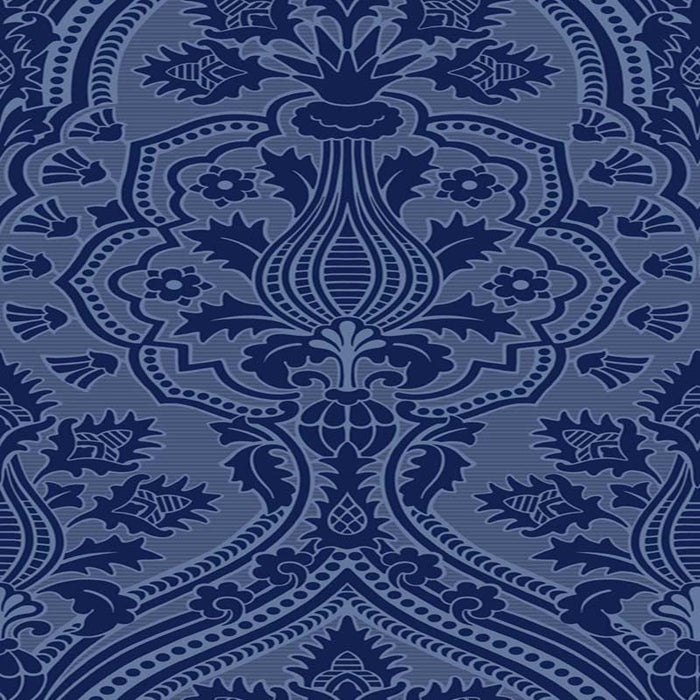 Cole & Son Pugin Palace Flock Hyacin Wallpaper Sample 116/9033.CS.0