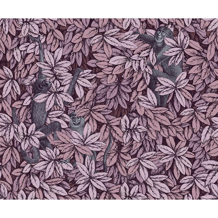 Cole & Son Foglie E Scimmie Blush Wallpaper 123/10048.CS.0