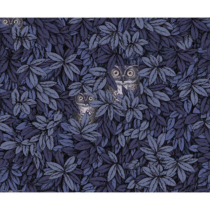 Cole & Son Foglie E Civette Midnight Wallpaper 123/11053.CS.0