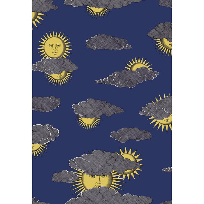 Cole & Son Soli E Nuvole Yellow Blue Wallpaper 123/2006.CS.0