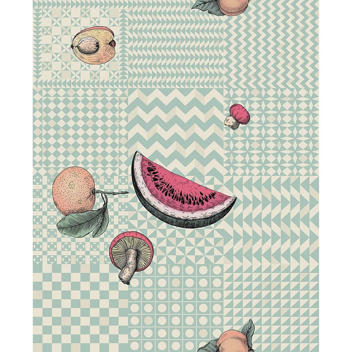 Cole & Son Frutta E Geometrico Pastel Wallpaper 123/6029.CS.0