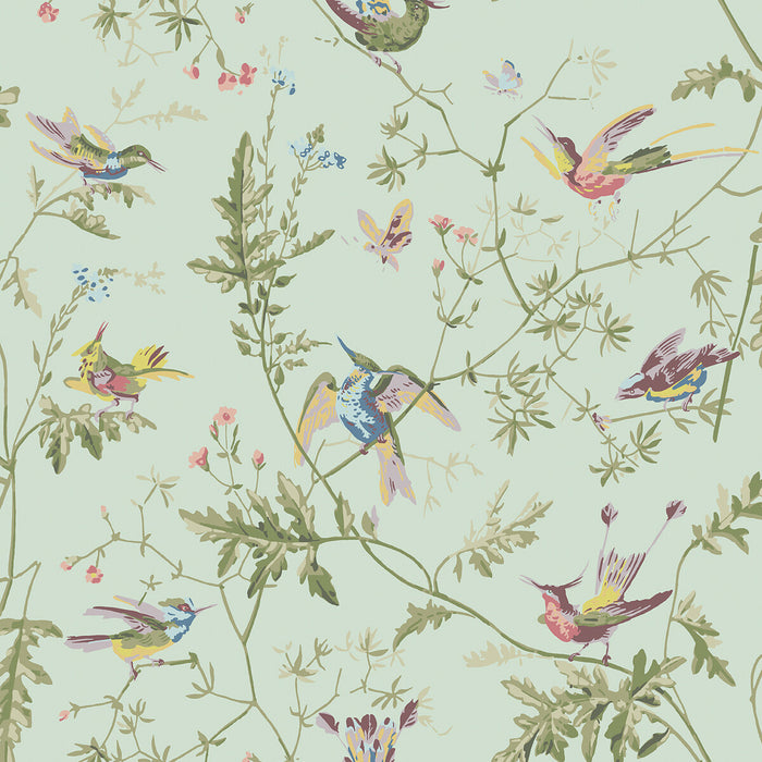 Cole & Son Hummingbirds Spa/Multi Wallpaper 124/1007.CS.0