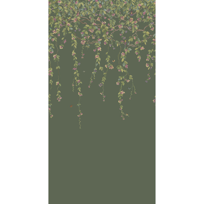 Cole & Son Hummingbirds Flora Sage Wallpaper Sample 124/2012.CS.0