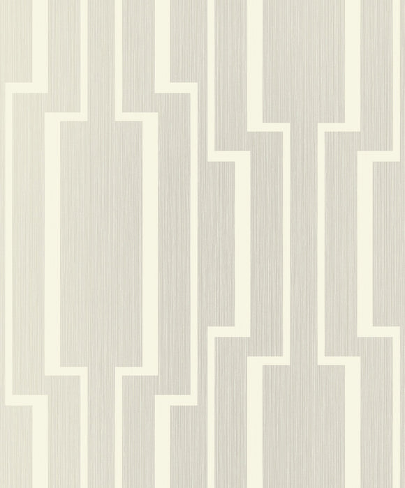 Seabrook Designs Large Geo Light Grey Wallpaper Sample 1302500