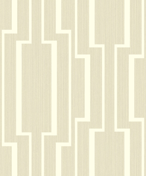 Seabrook Designs Large Geo Beige Wallpaper Sample 1302505