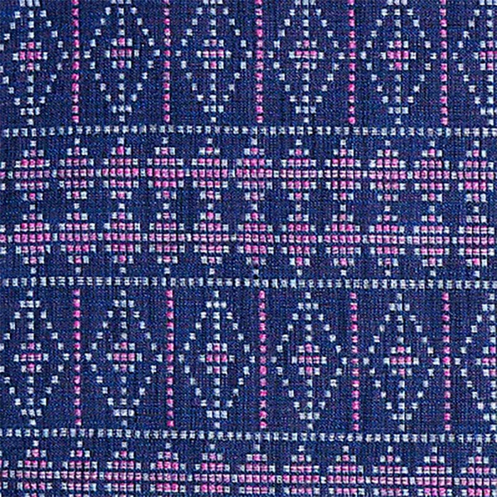Peter Dunham Souk Blue/Pink On Indigo Fabric Sample 131SUK09