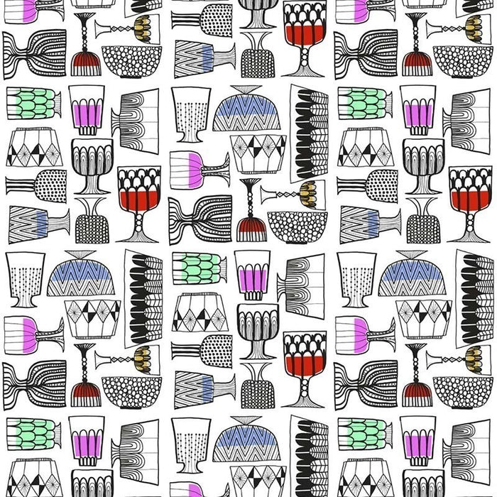 Seabrook Designs Kippis Ebony, Eggshell, And Multicolored Wallpaper Sample 14100X