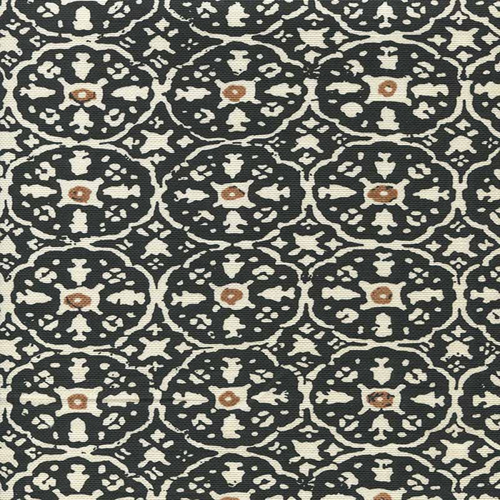 China Seas Nitik Ii Black Brown Fabric 149-30