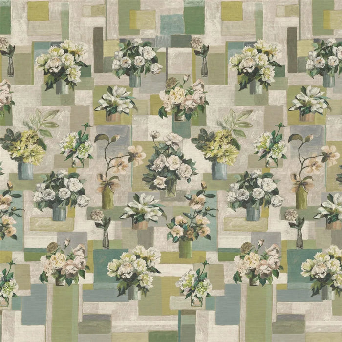 Designers Guild Celadon Vase Grasscloth 1 Wallpaper PDG1205-01