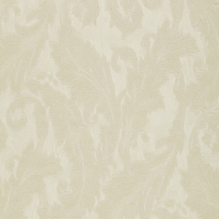 Schumacher Madras Arabesque Sheer Ecru Fabric 16671