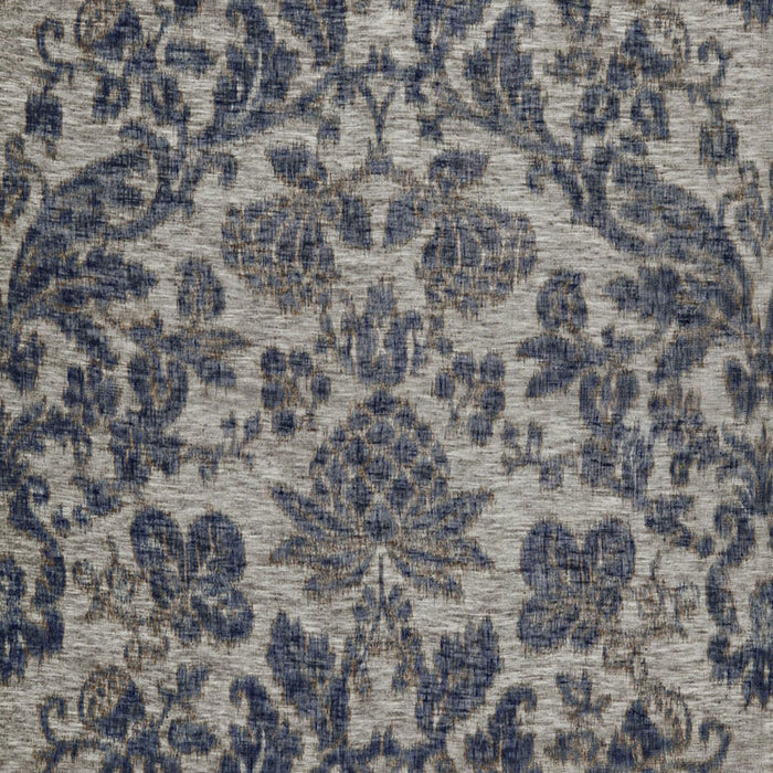 Schumacher Shalimar Sheer Indigo Fabric 175410
