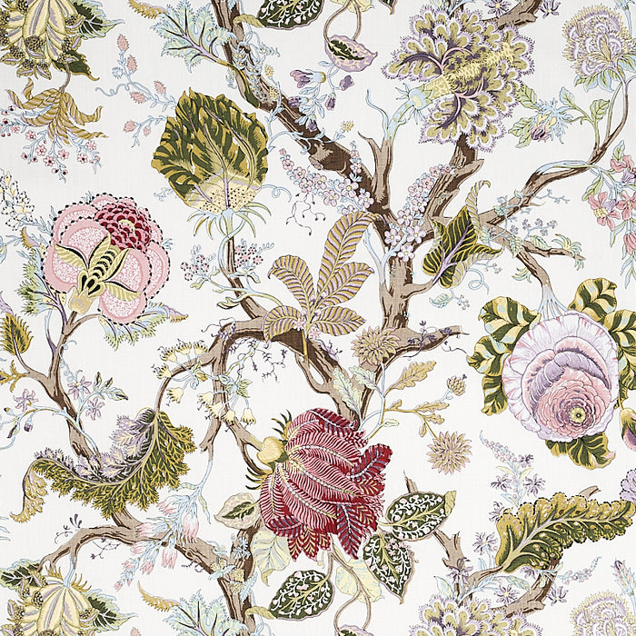 Schumacher Indian Arbre Spring Fabric Sample 175782
