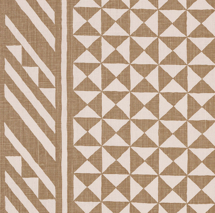 Schumacher Nuba Taupe Fabric Sample 176303
