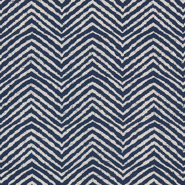 Schumacher Moka Indigo Fabric Sample 176331