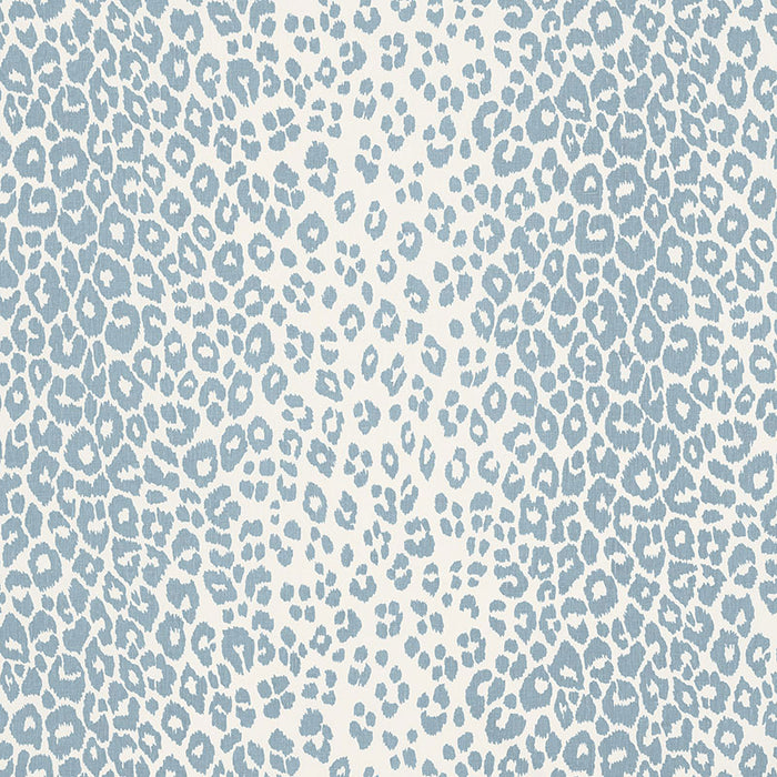 Schumacher Iconic Leopard Sky Fabric 176453