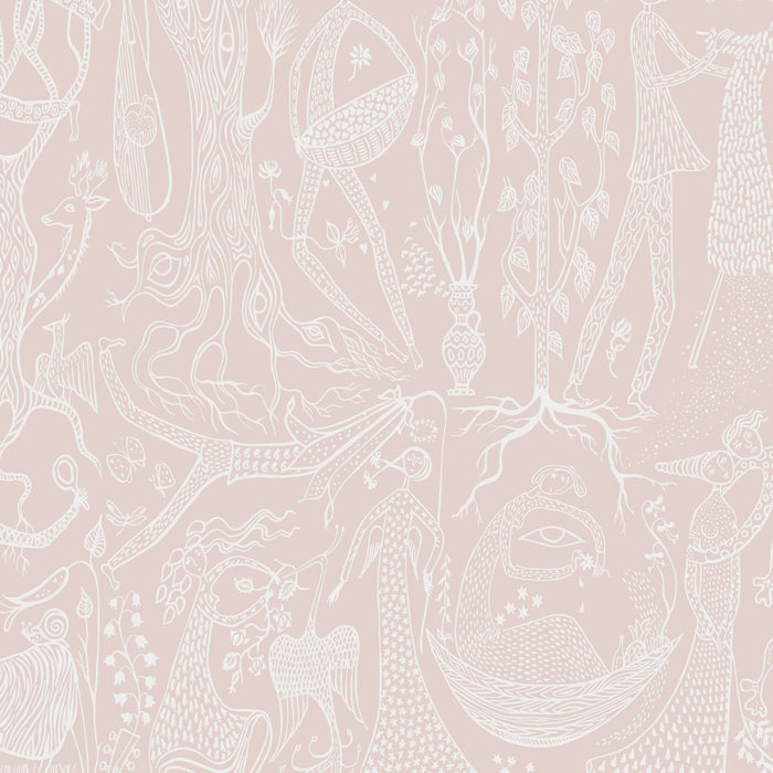 Schumacher Poeme D'amour Blush Wallpaper 1764