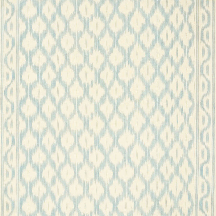 Schumacher Santa Monica Ikat China Blue Fabric 176501