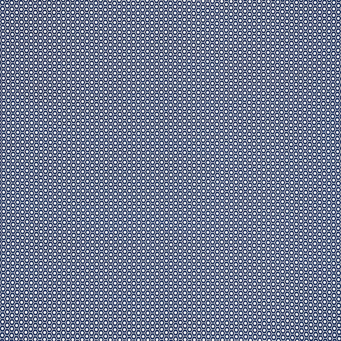 Schumacher Queen B II Indoor/Outdoor Navy Fabric 176564