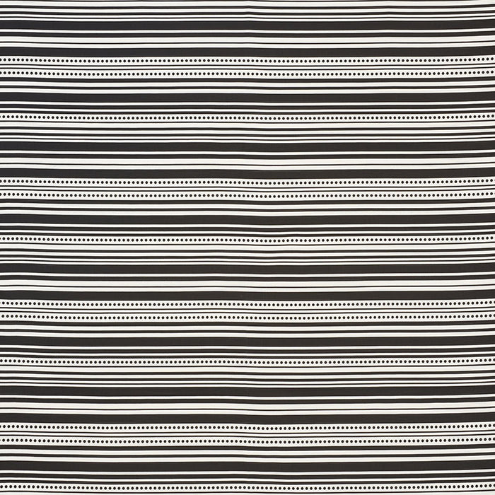 Schumacher Stripedot II Indoor/Outdoor Black Fabric 176593