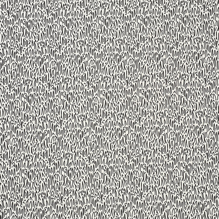 Schumacher Grass II Indoor/Outdoor Black Fabric Sample 176602