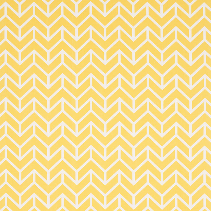 Schumacher Chevron Indoor/Outdoor Yellow Fabric Sample 176694