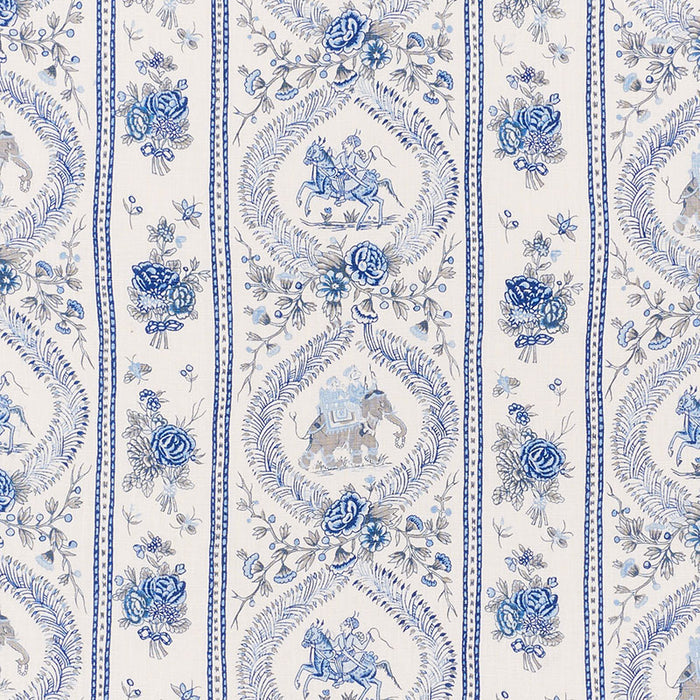 Schumacher Kandula Blues Fabric 176801