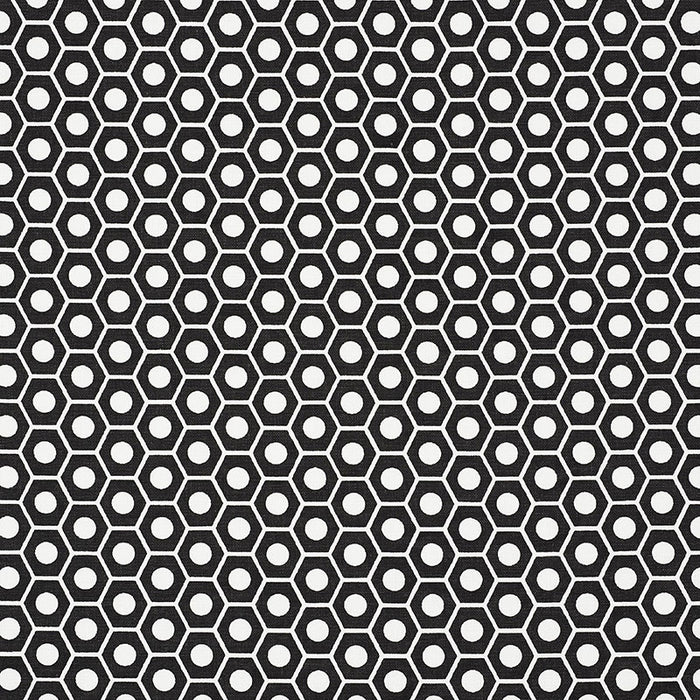 Schumacher Queen B Black Fabric 177078