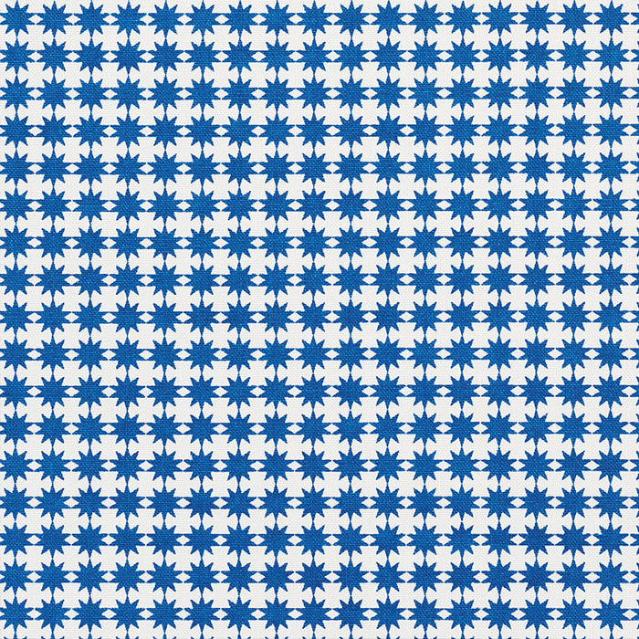 Schumacher Stella Blue Fabric 177083