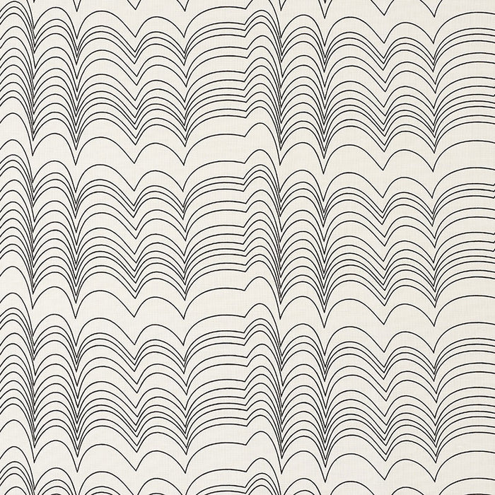 Schumacher Richter Black Fabric Sample 177112