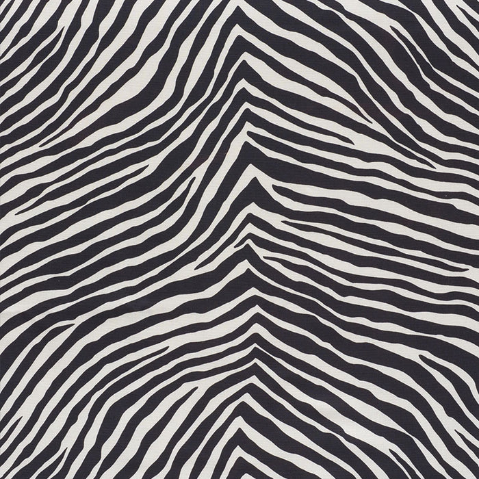 Schumacher Iconic Zebra Black Fabric 177443