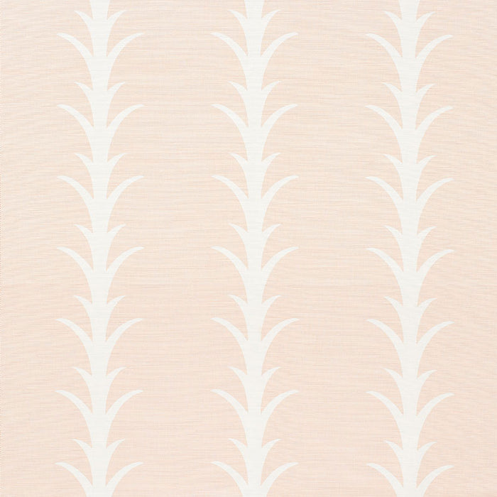 Schumacher Acanthus Stripe Blush Fabric 177634
