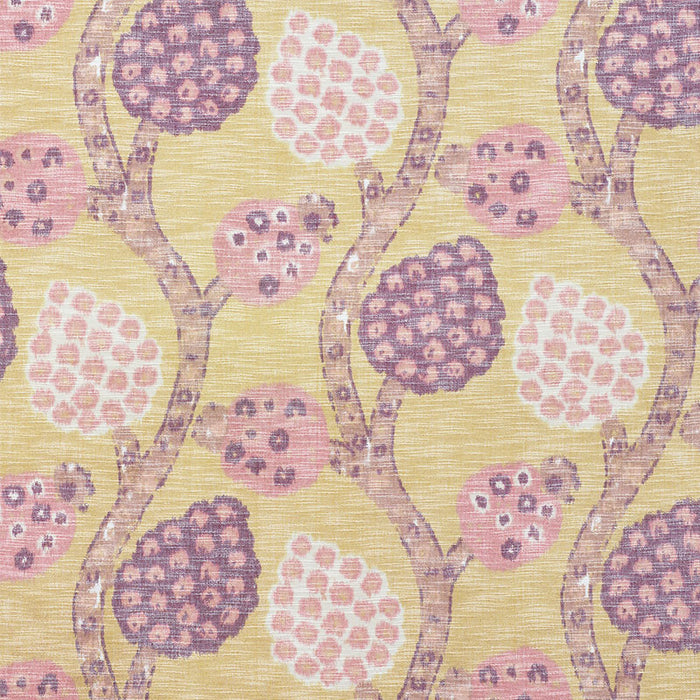 Schumacher Annabel Warp Print Gold Fabric 177991
