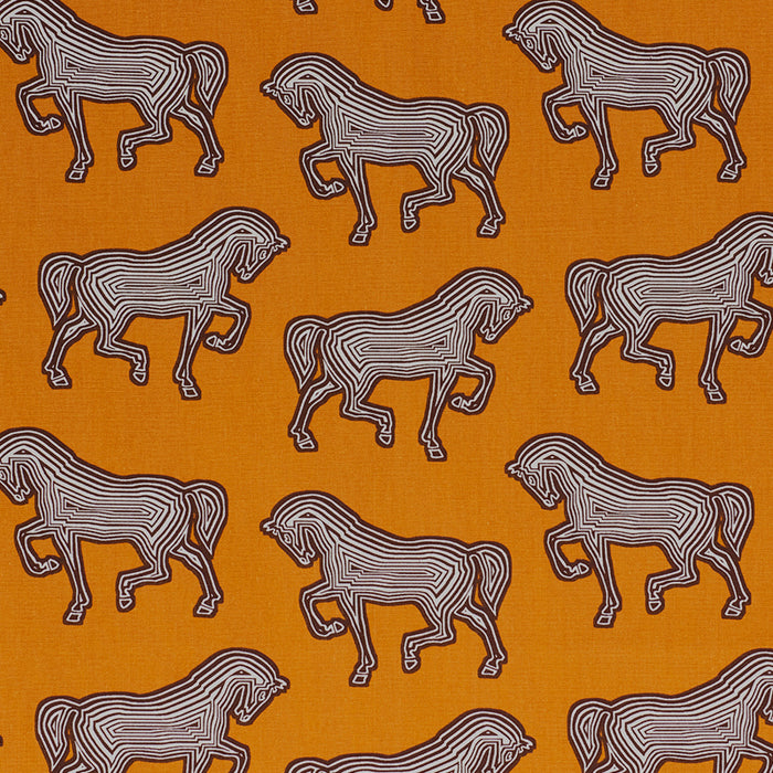 Schumacher Faubourg Orange Fabric 178010