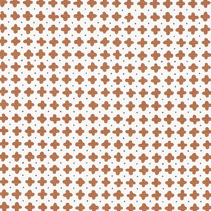 Schumacher Polka Brown Fabric 178242