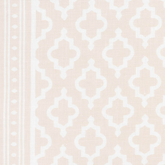 Schumacher Jake Quiet Pink Fabric Sample 178430