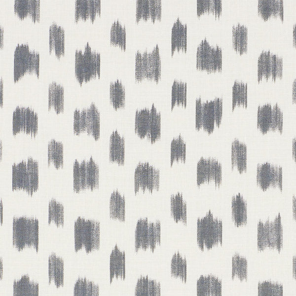 Schumacher Izmir Ikat Black Fabric 179011