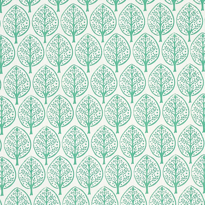 Schumacher Mini Burchettes Sea Glass Fabric 179140