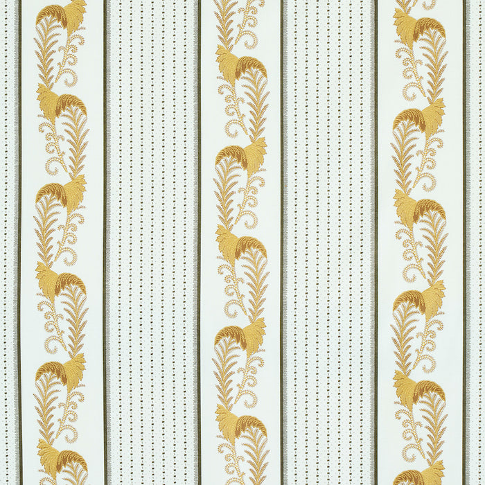 Schumacher Aleksy Stripe Neutral Fabric 179380