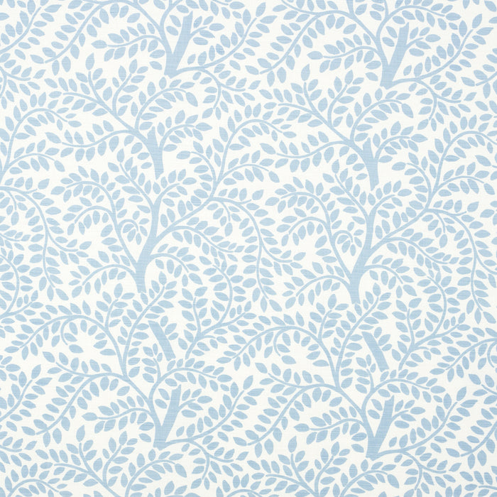 Schumacher Temple Garden II Sky On Ivory Fabric Sample 179503