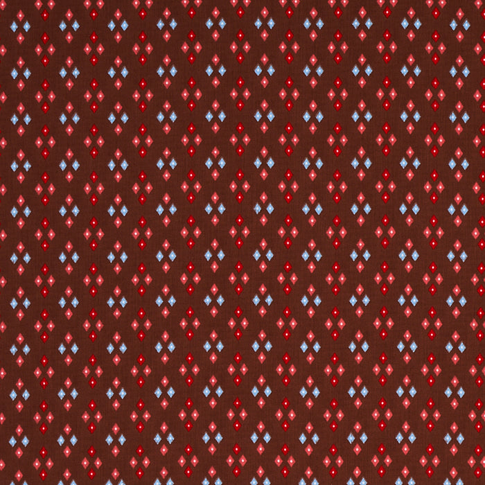 Schumacher Anastasia Chocolate Fabric Sample 179972