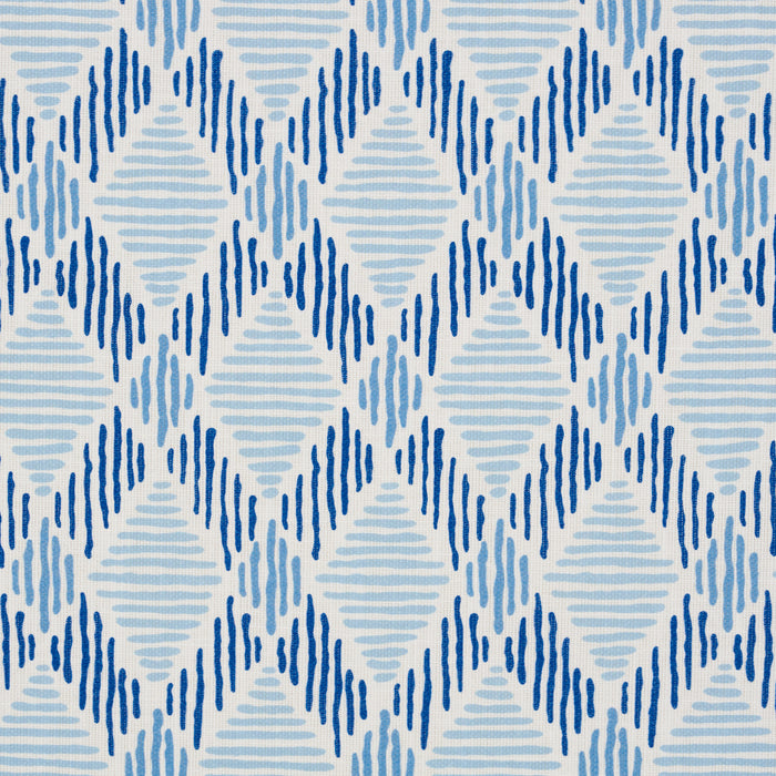 Schumacher Dexter Indoor/Outdoor Blues Fabric Sample 180230
