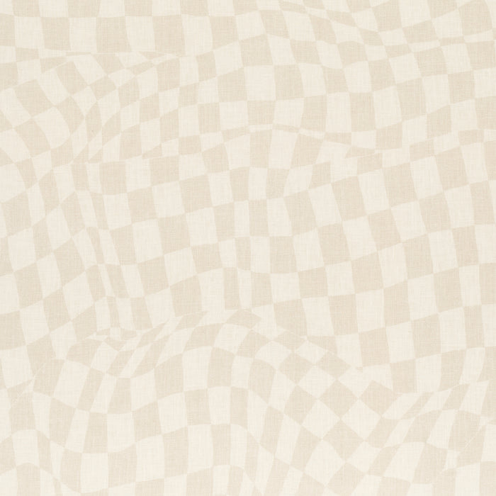 Schumacher Loose Check Light Neutral Fabric 180330