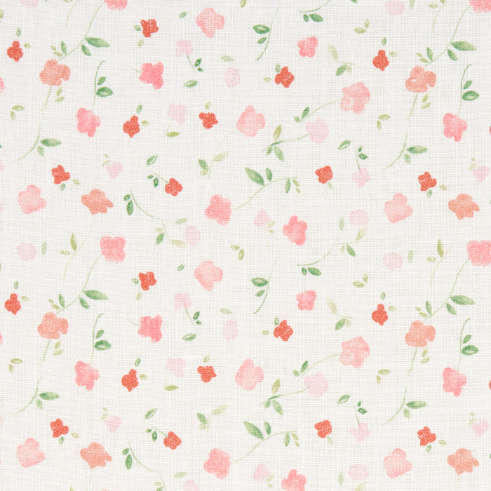 Schumacher Bloomwind Performance Linen Pink Fabric 180430