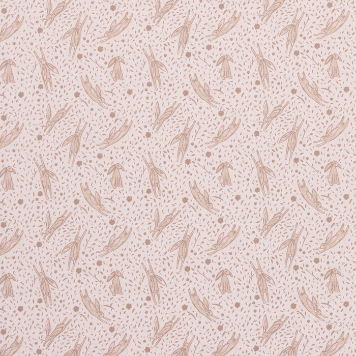 Schumacher Rabbit High Performance Print Blush Fabric 180441
