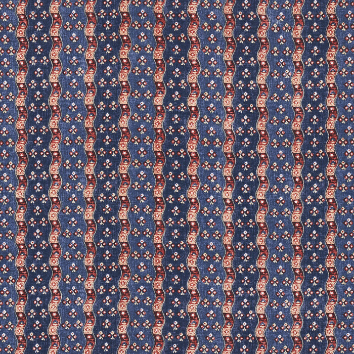Schumacher Ottilie Stripe Document Fabric 180560