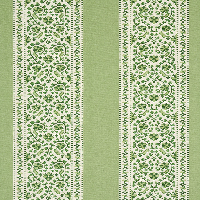 Schumacher Jasmine Indoor/Outdoor Leaf Green Fabric 180741